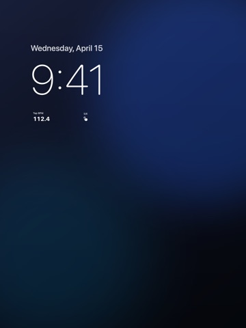 Tap BPM App + Widget iPad screenshot