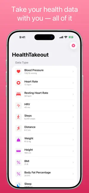 HealthTakeout screenshot 1
