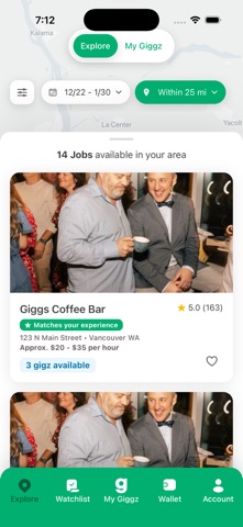 Giggz: Restaurant Shifts Screenshot 1 of 3