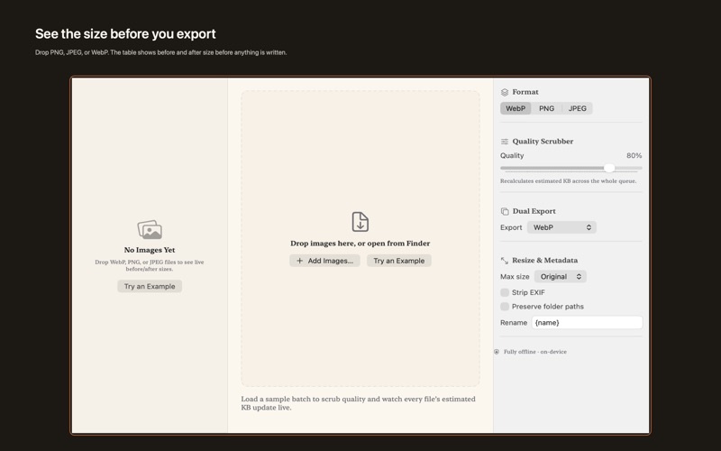 WebP Pass screenshot 1