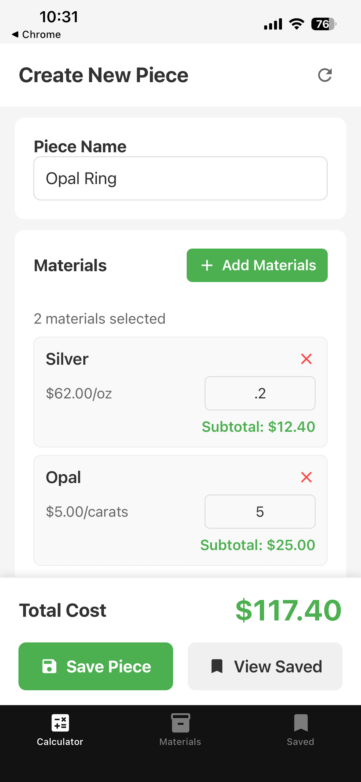 PiecePricer