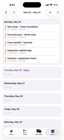 WorkTrac screenshot