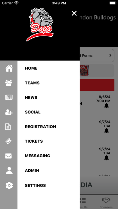 Brandon Bulldog Athletics Screenshot
