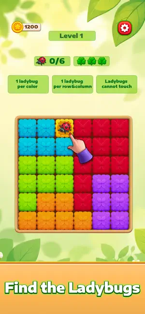 Ladybug Garden: Logic Puzzle screenshot 1