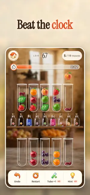 Juice Sort: Fruit Sort Puzzle screenshot 3