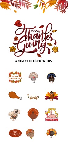 Animated Thanksgiving Day! iPhone screenshot