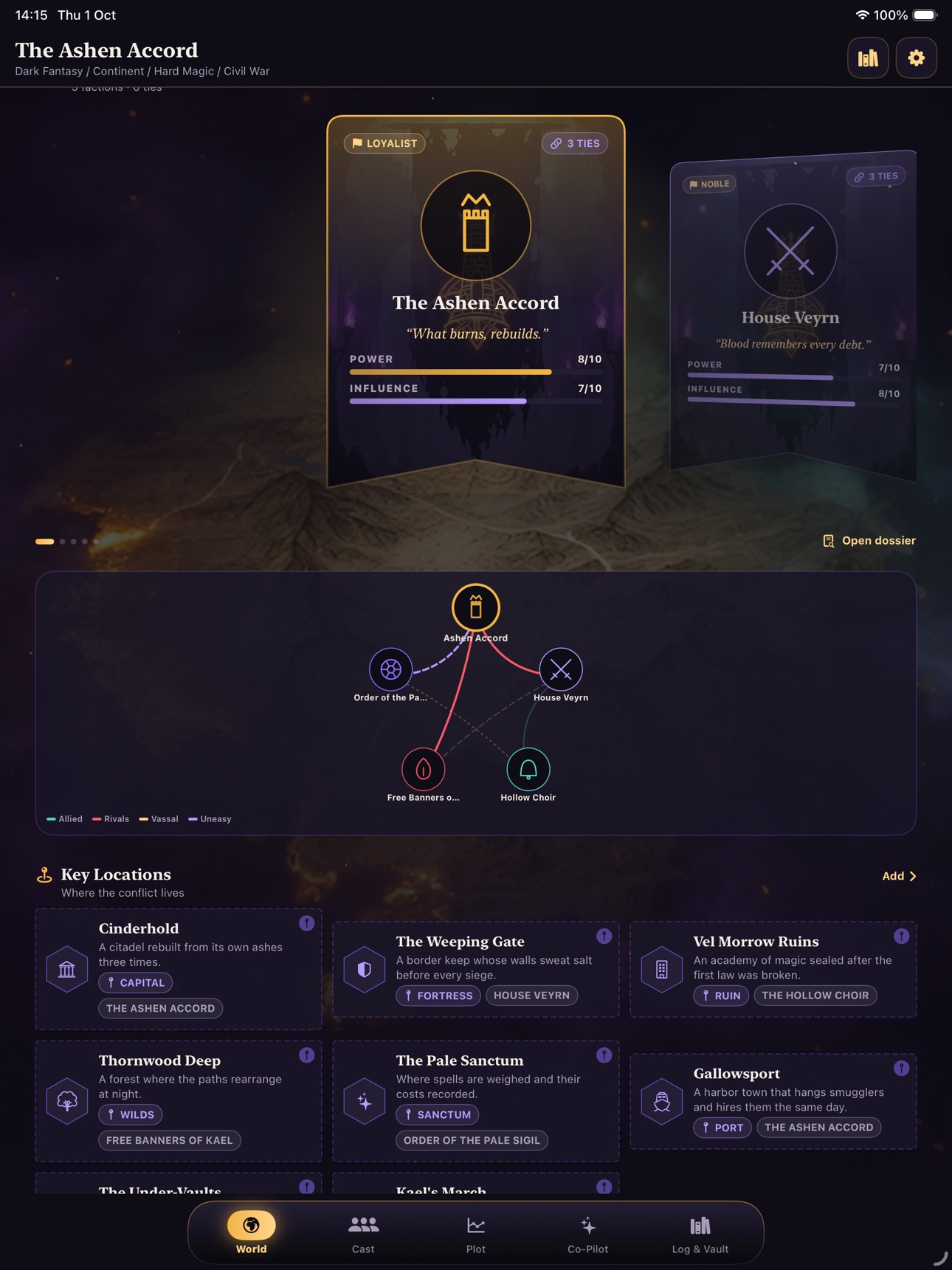 Screenshot 12 of LorePulse: World Story Studio