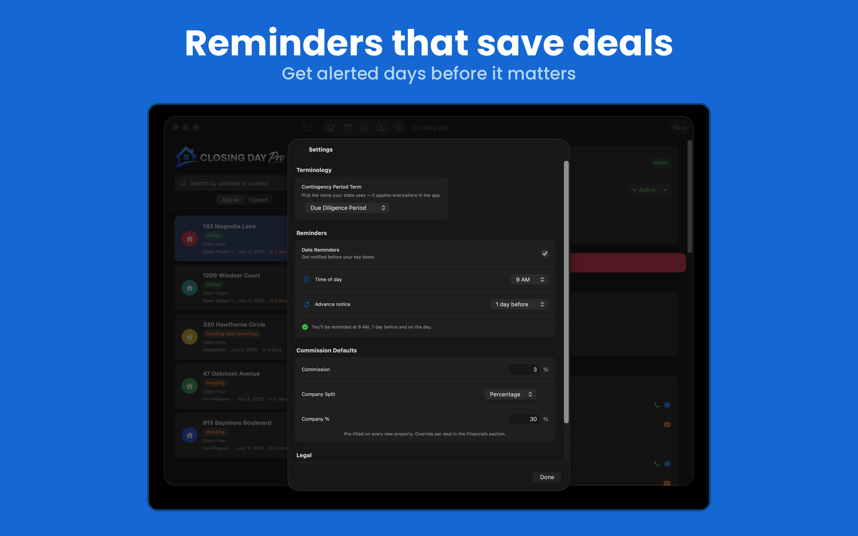 Closing Day Pro screenshot 18