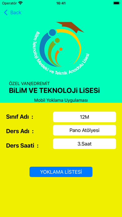Mobil Yoklama Screenshot