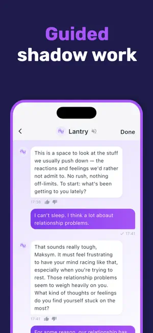 Lantry: AI Shadow Work Journal screenshot 2