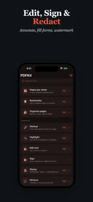 PDFKit — PDF Editor & Tools screenshot 2