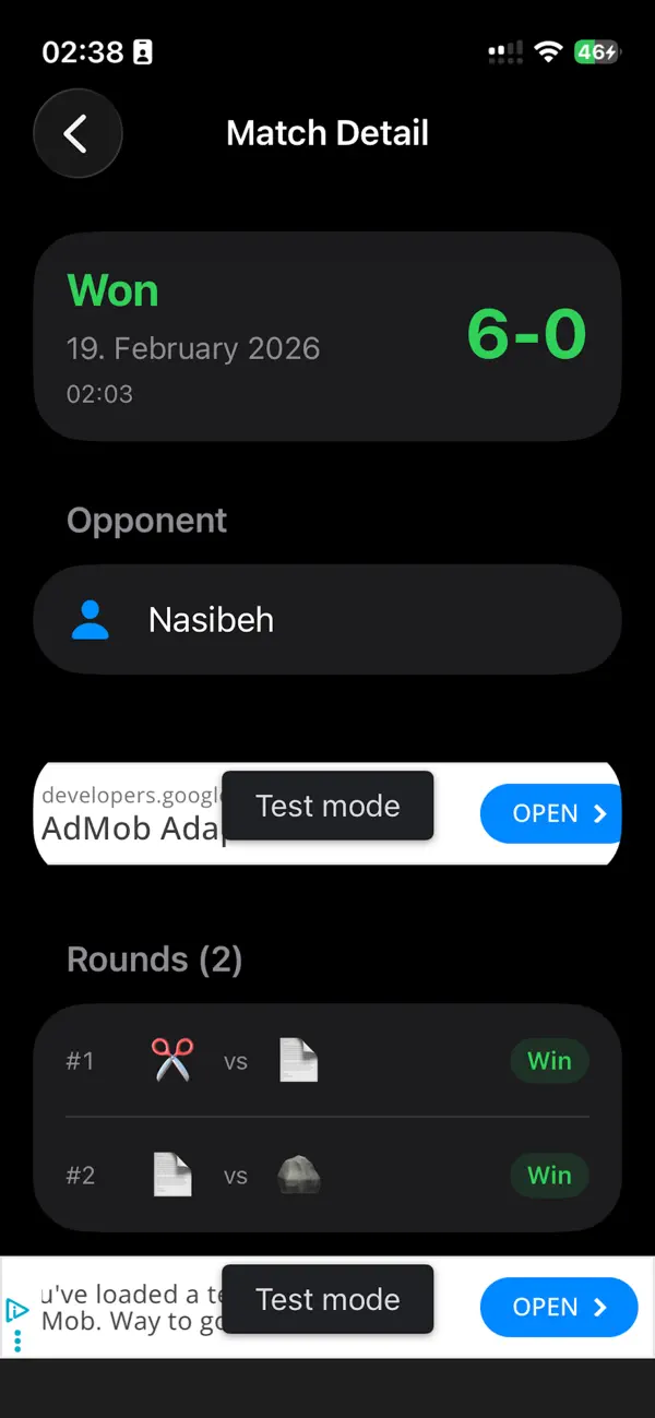 Screenshot #3 pour Rock Paper Bluetooth