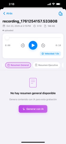 Audio2AI Screenshot 5 of 8