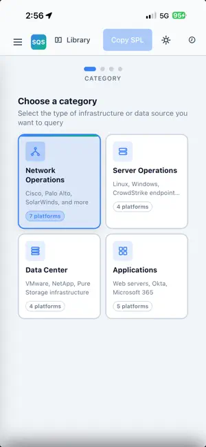 Splunk Query Studio screenshot 1