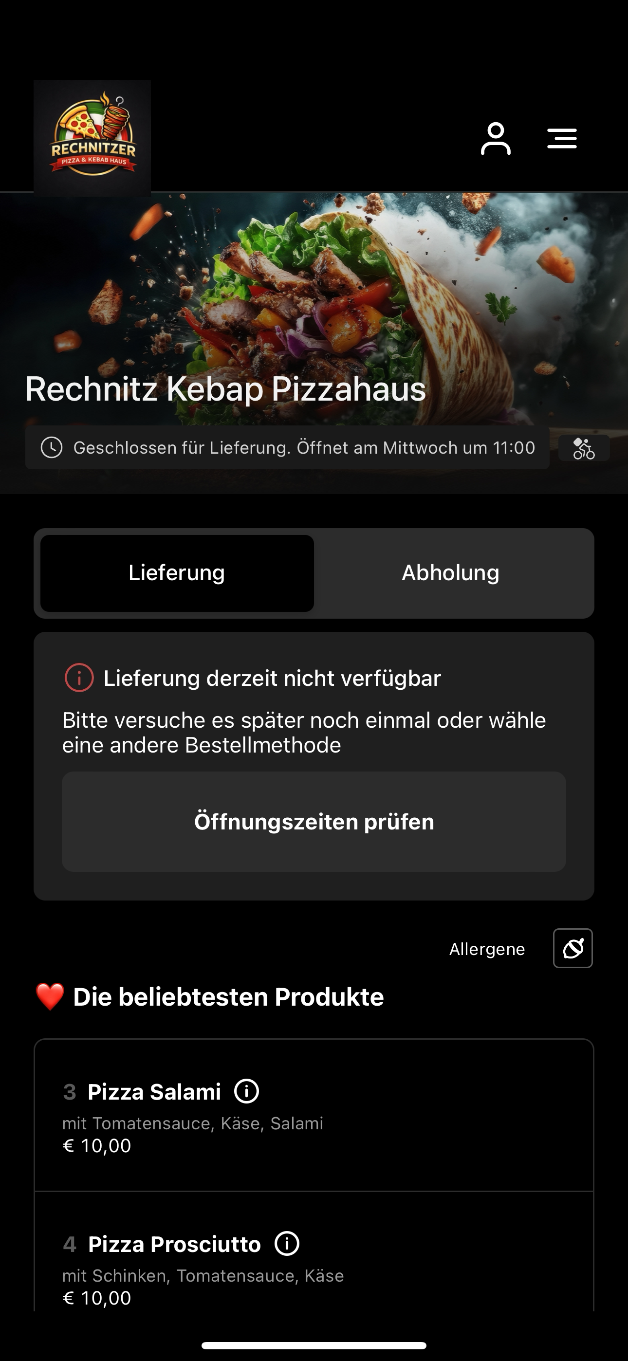 Rechnitz Kebap Pizzahaus screenshot 3