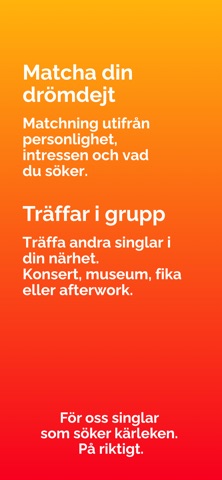 Singelträffar iPhone screenshot 3