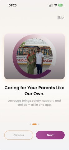 Anvayaa Elder Care iPhone screenshot