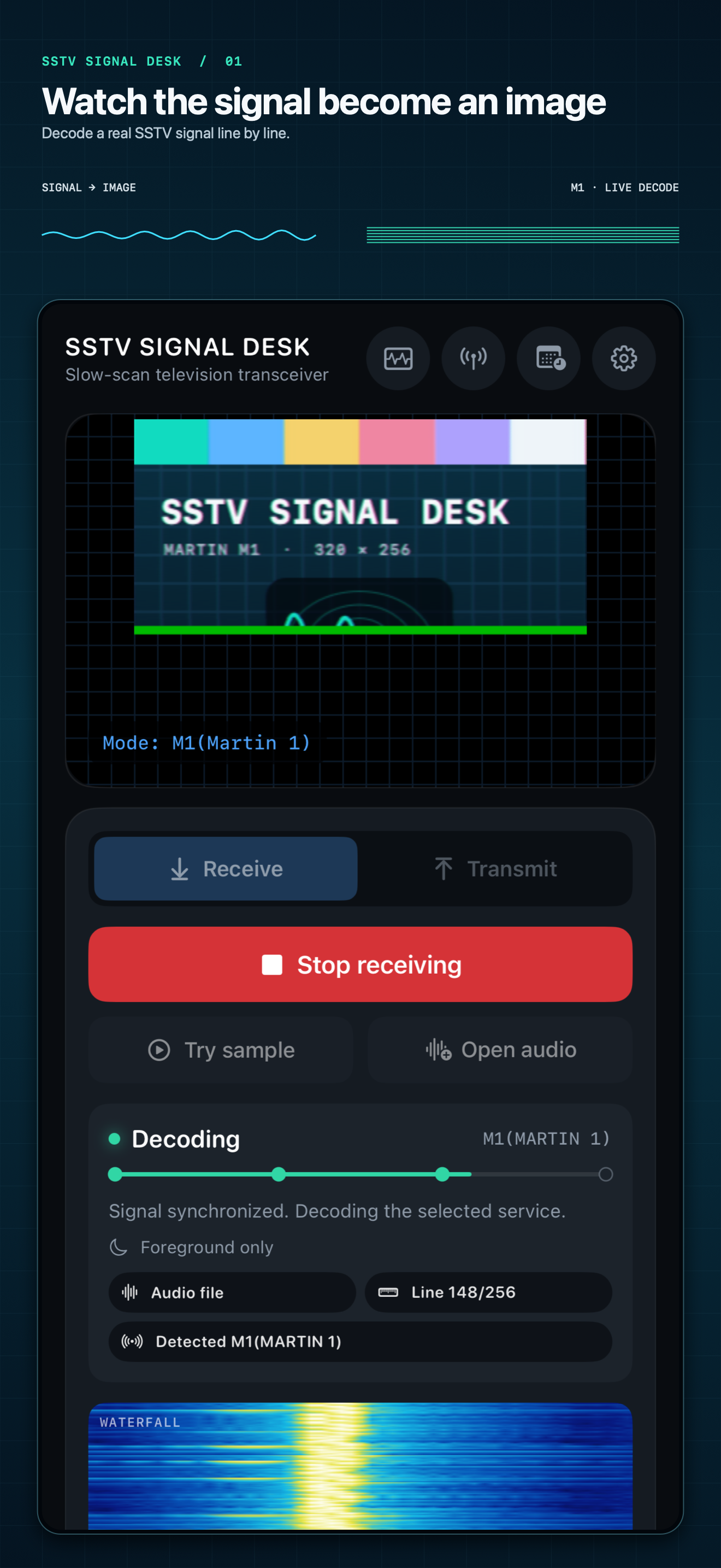 SSTV Signal Desk