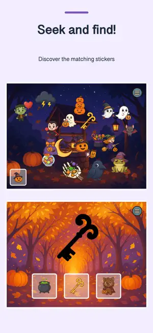 Halloween Sticker Games Kids screenshot 3