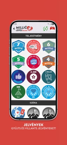 MillióLépés App Store preview screenshot 5