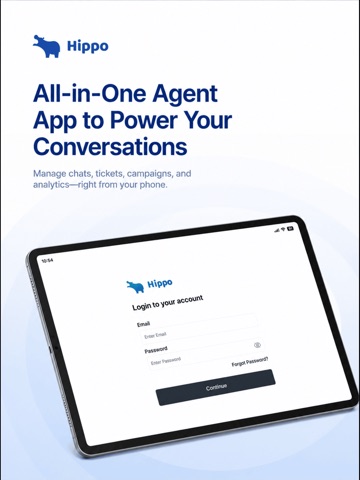 Hippo Chat Support iPad screenshot