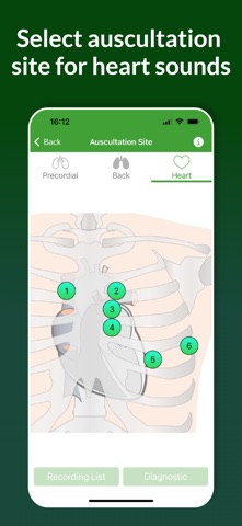 Auscultation Sound Recording iPhone screenshot