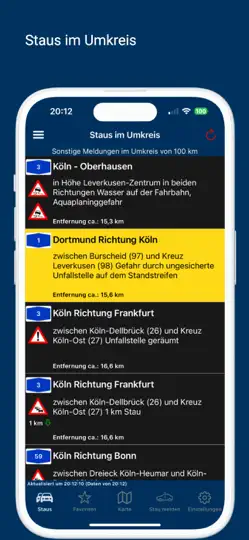 Screenshot von IVerkehr auf dem iPhone 3