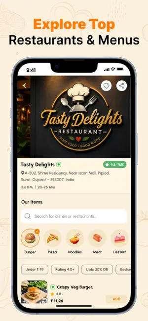 Winngs: Food Delivery Surat iPhone screenshot 4