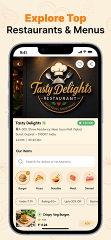 Winngs: Food Delivery Surat iPhone screenshot 4