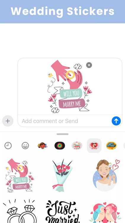 Wedding Strickers Set screenshot-3