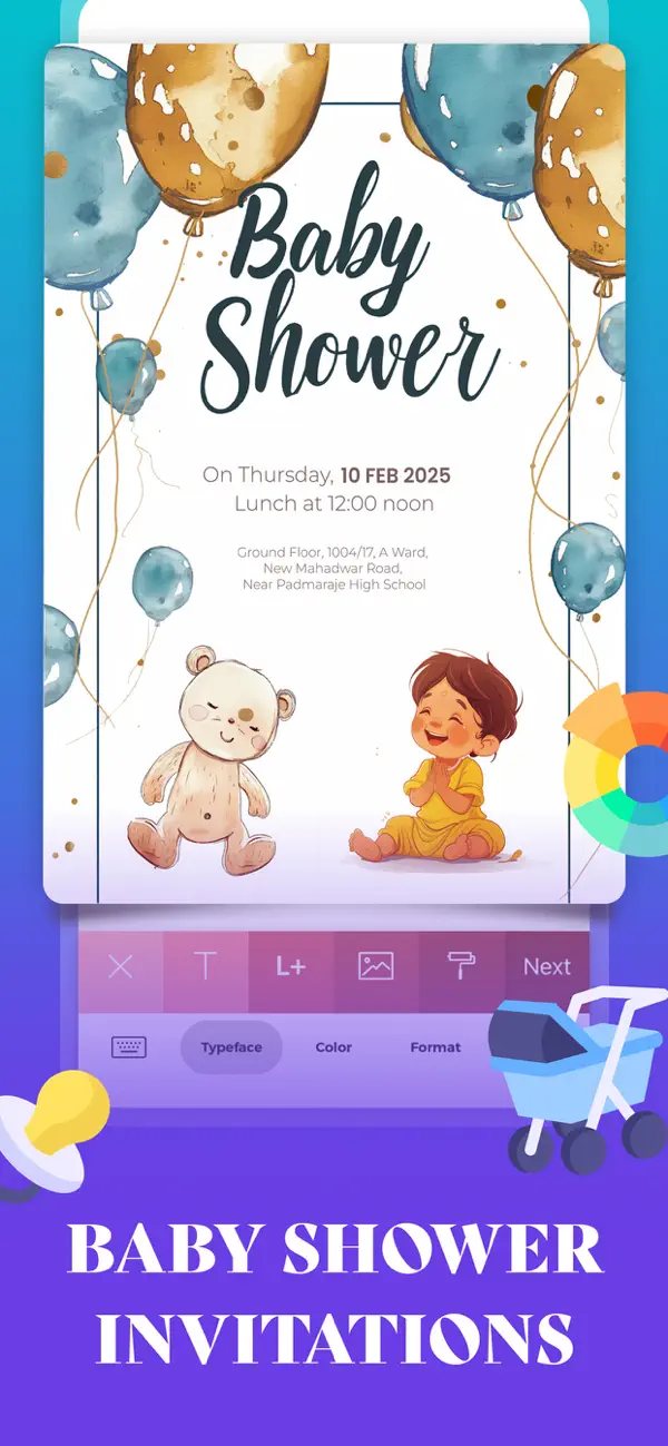 Screenshot #2 pour Invitation.s & Invite Maker