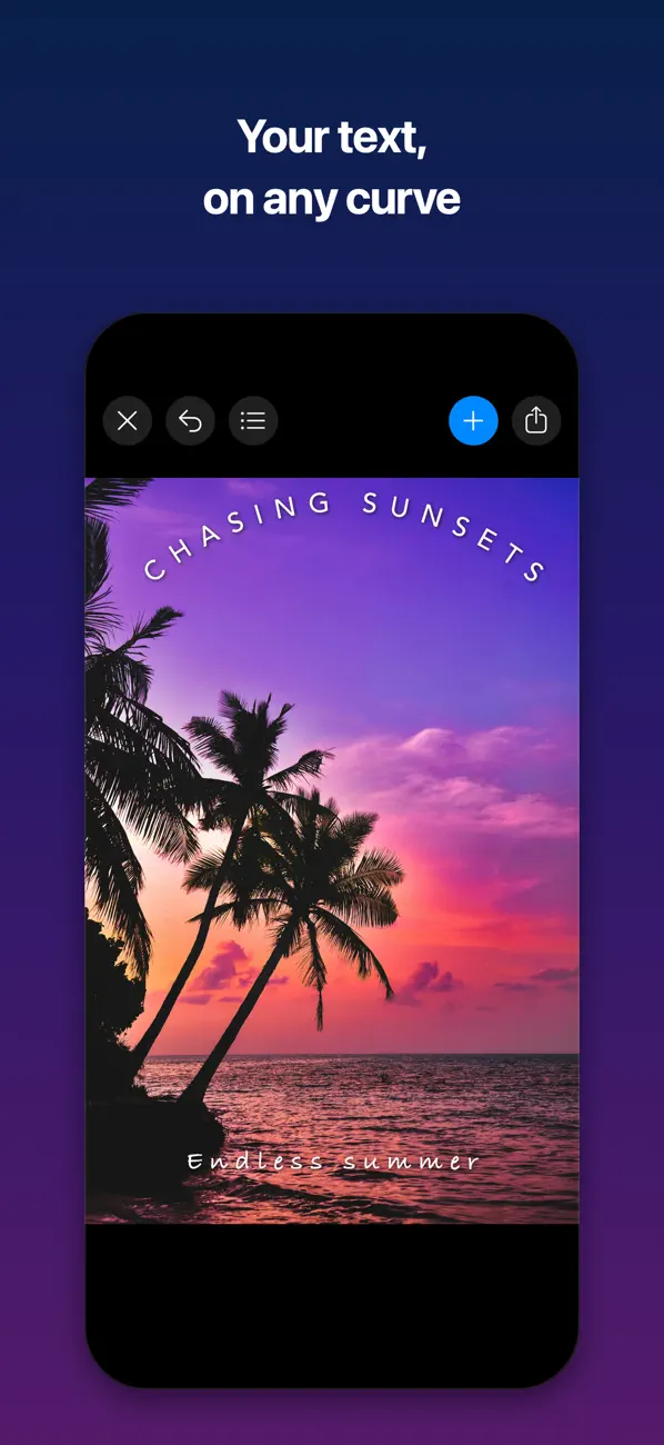 Screenshot #1 pour Curvly - Text on Path