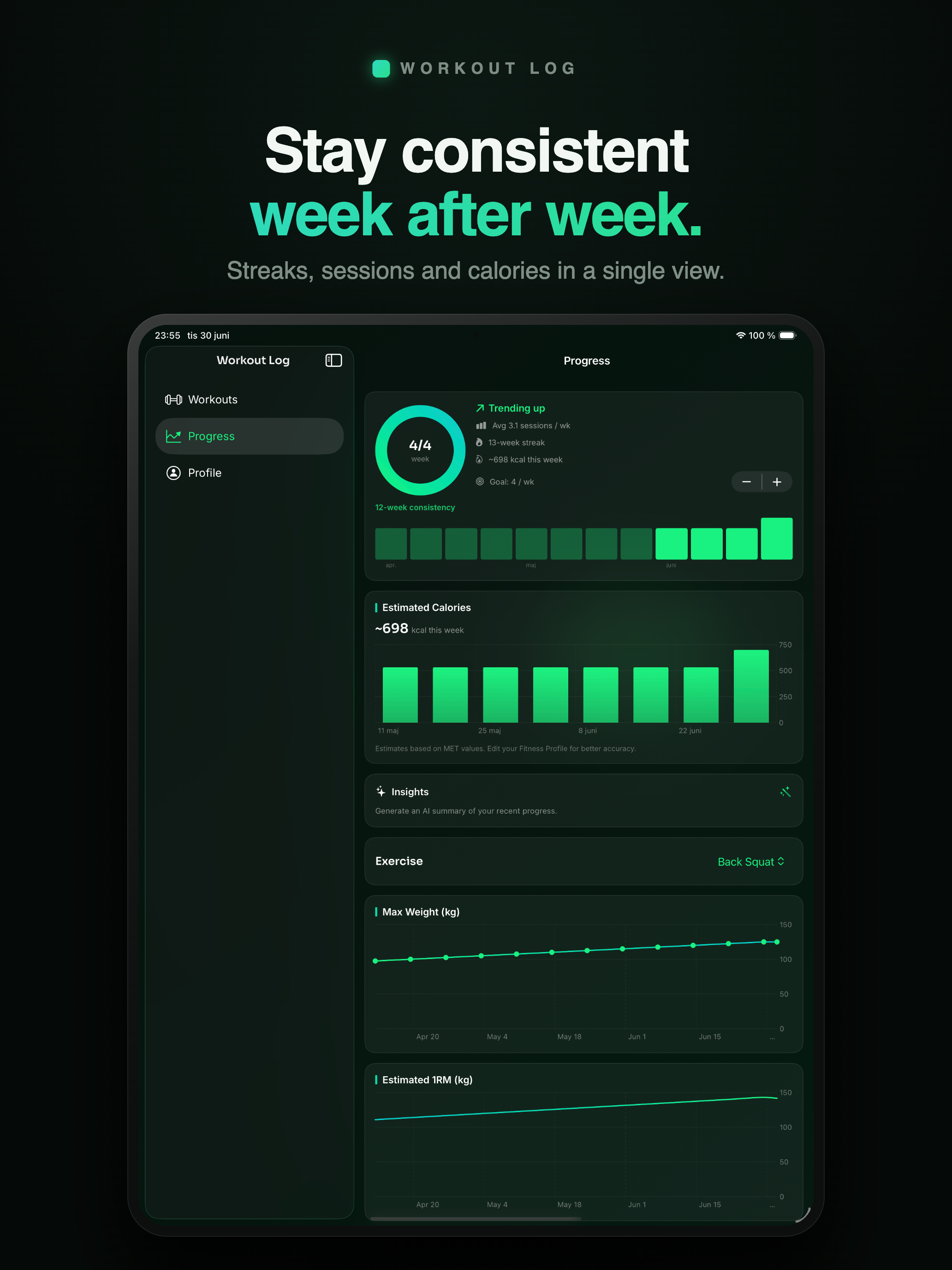 Workout Log: Lift Tracker