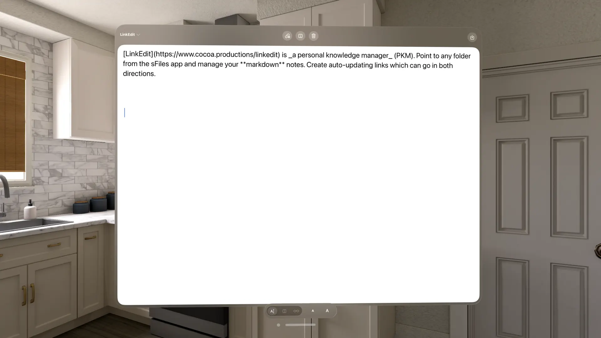 LinkEdit screenshot 2