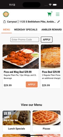 Ambler Pizza Screenshot 2 of 3
