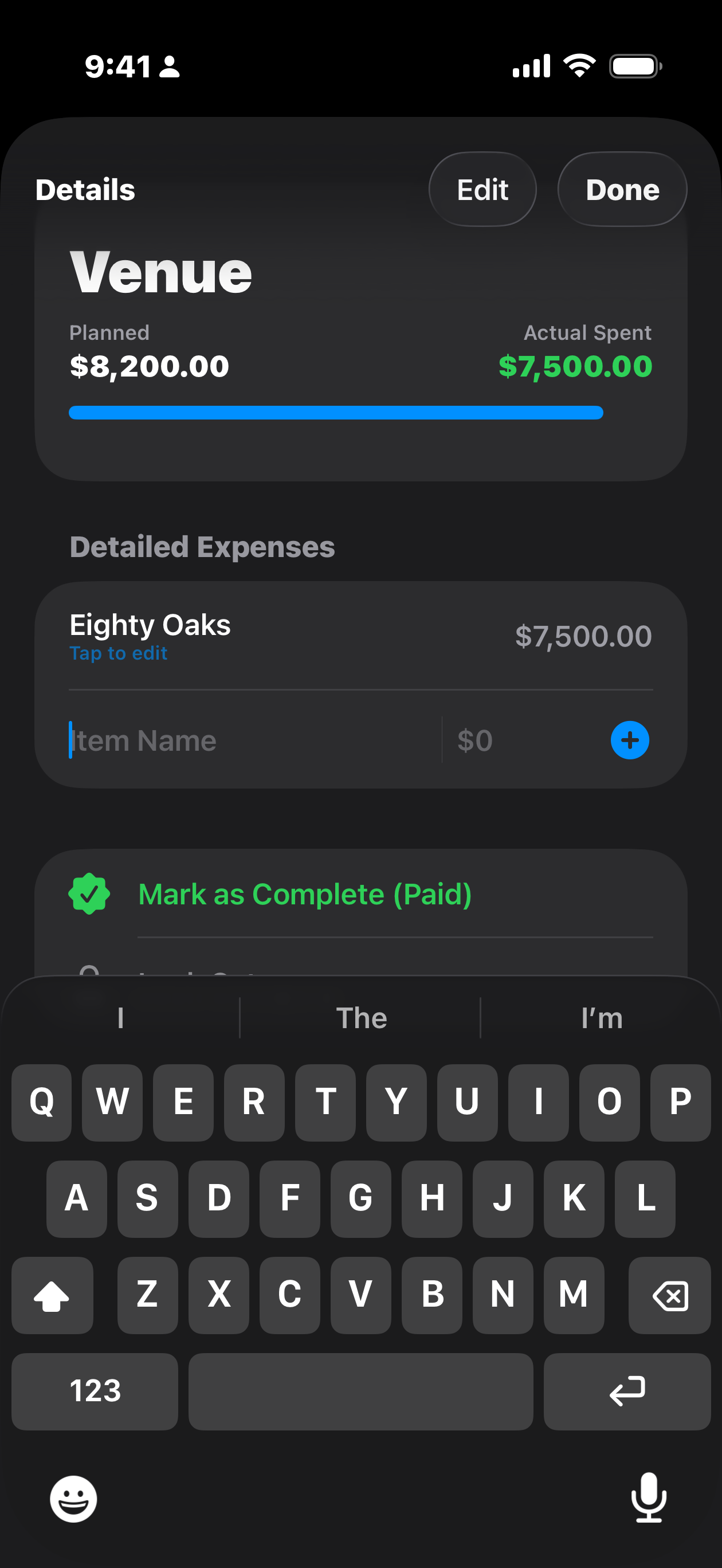 Wedding Day Budget Calculator