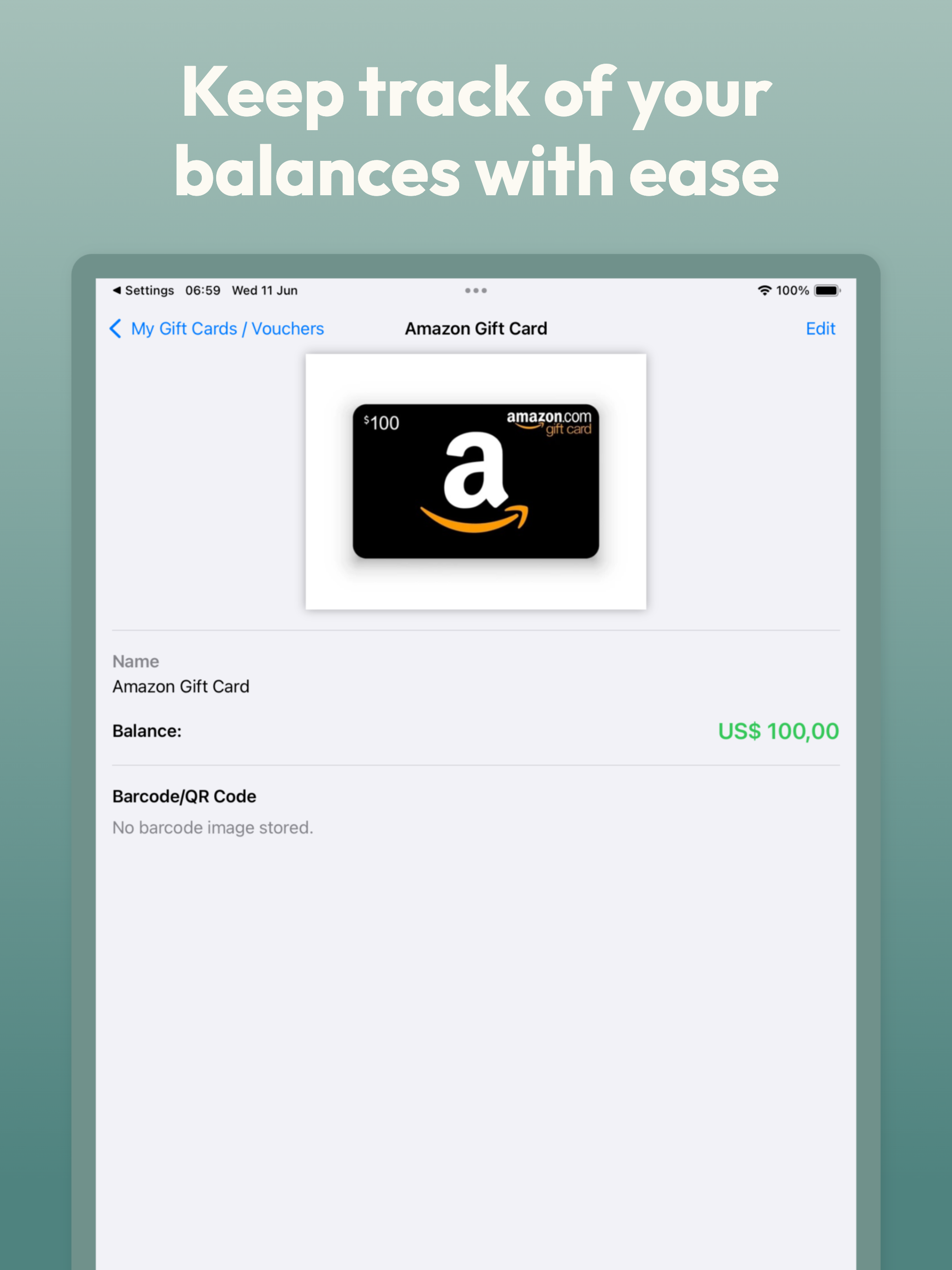 Gift Card Balance Checker