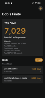 Finite - Life Tracker screenshot 3