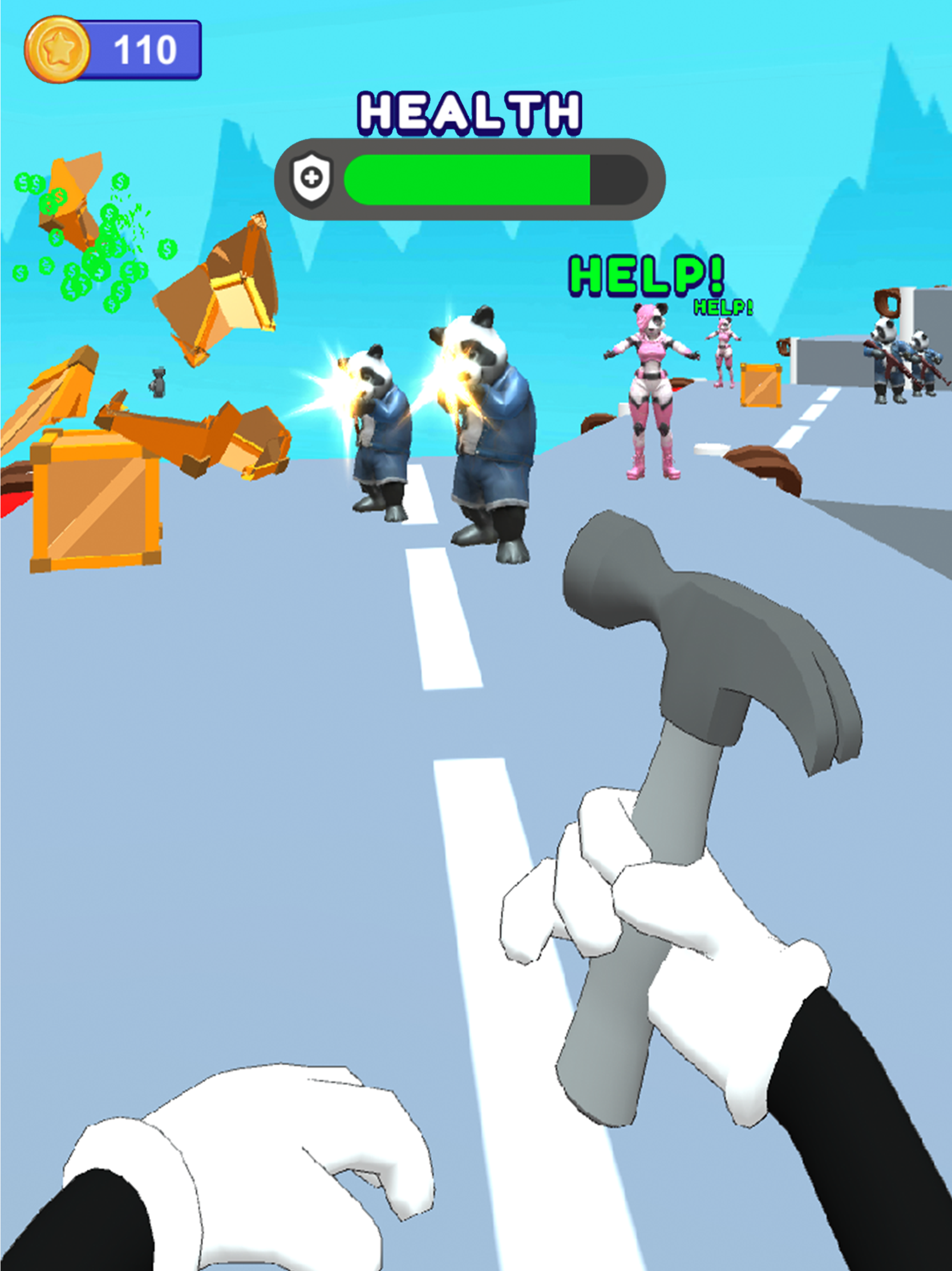 Hit Panda: Weapon Shooter screenshot 6