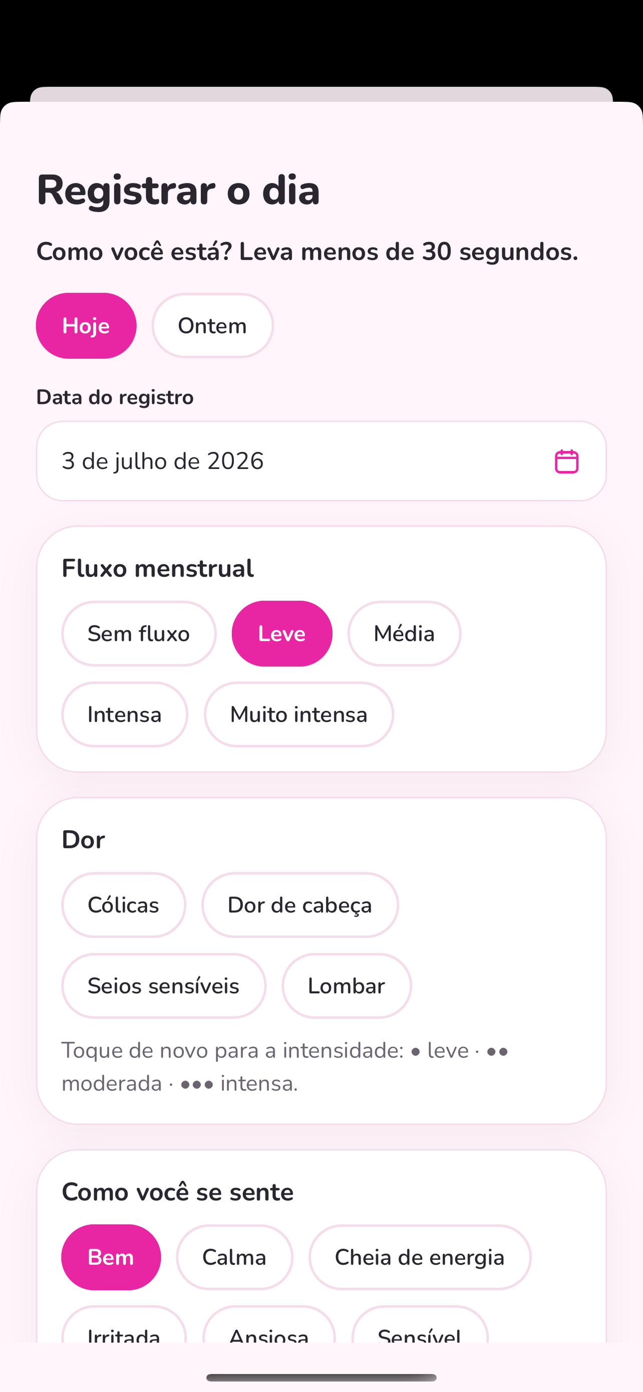 Confira — Ciclo e Fertilidade screenshot 5