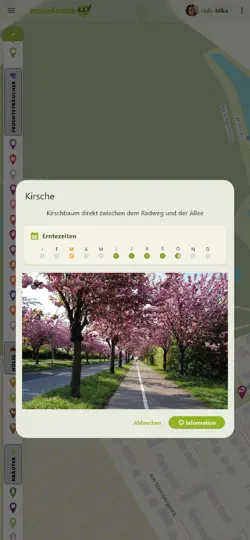 Screenshot von Mundraub auf dem iPhone 2