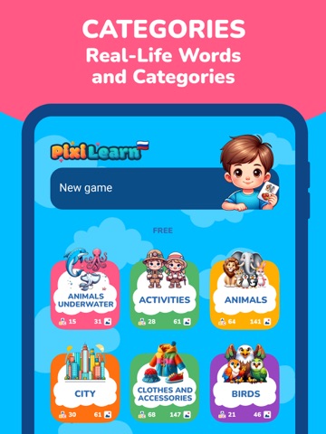 PixiLearn - Russian Word Play iPad screenshot