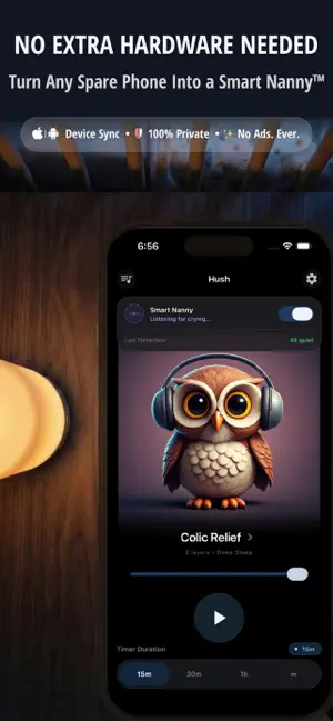 Hush: Baby Sleep & Cry Monitor screenshot 1