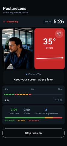 PostureLens: AI Posture Coach Screenshot 3 of 6
