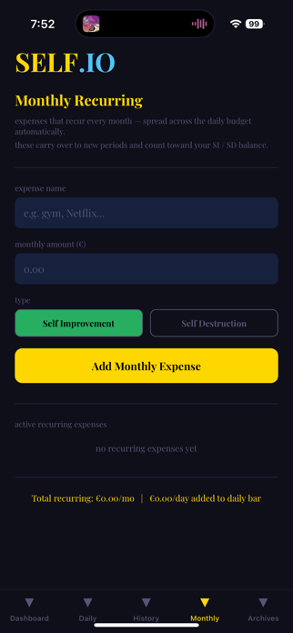 SELF.IO Screenshot 5 of 10