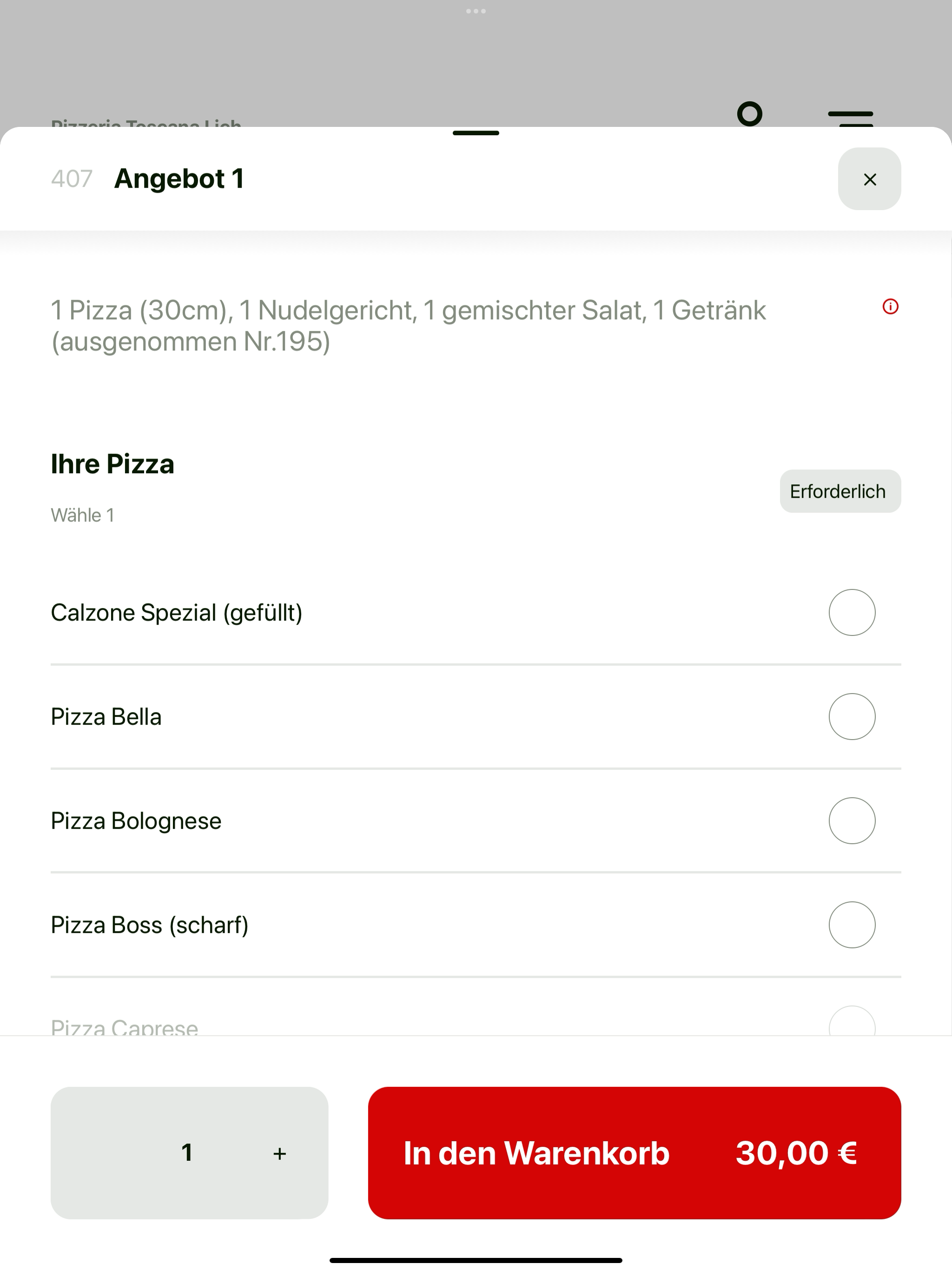 Pizzeria Toscana Lich