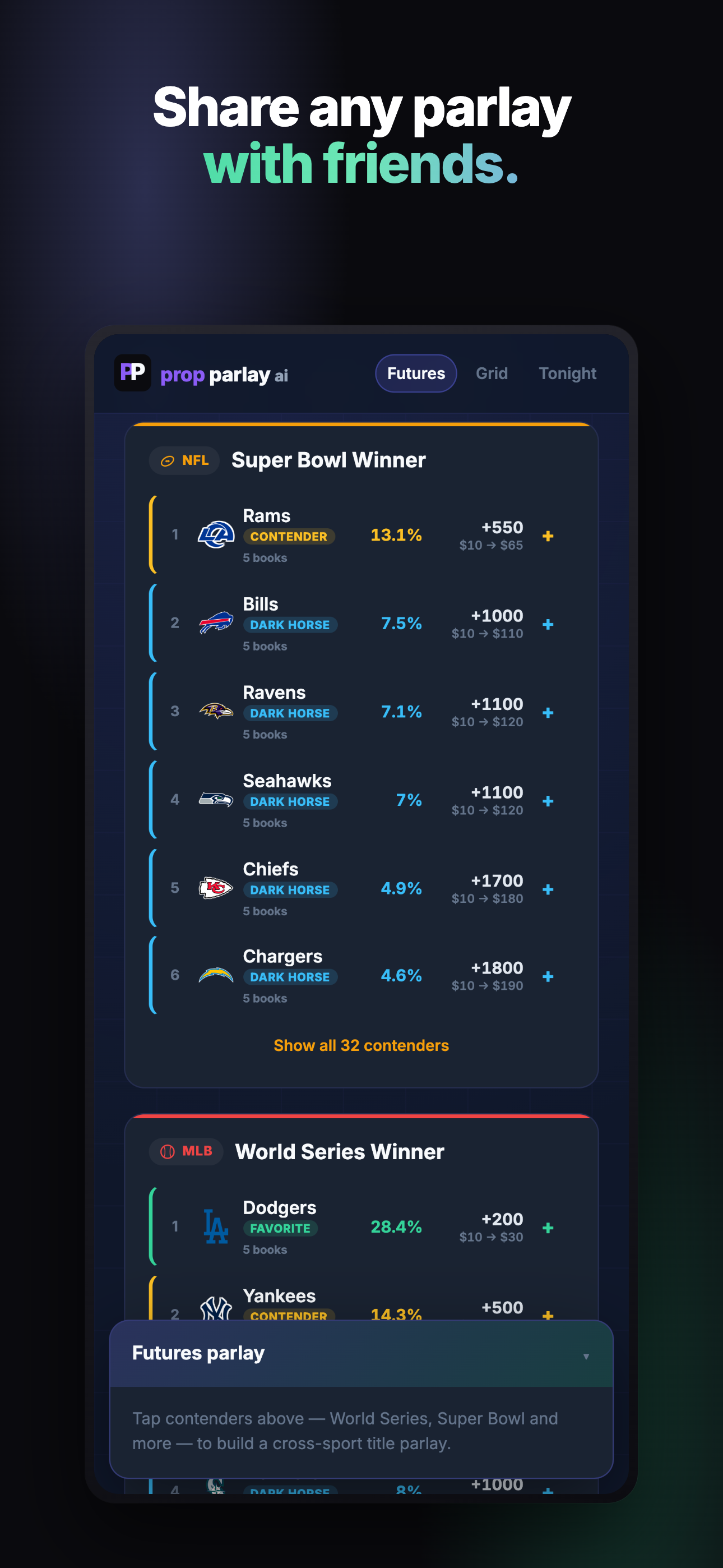 PropParlay screenshot 4