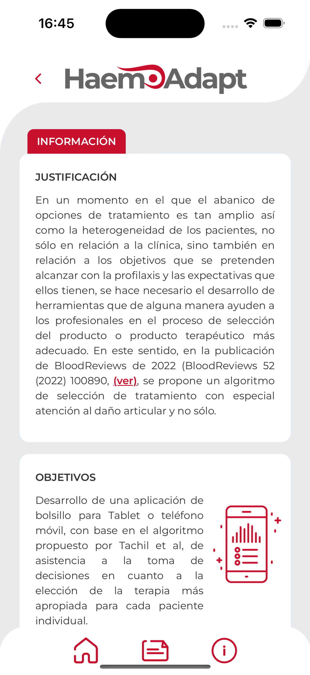 Haemoadapt screenshot 6