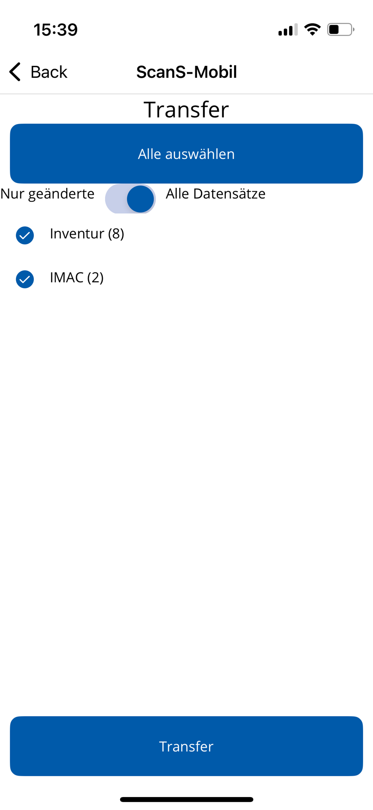 ScanS-mobil Datenerfassung