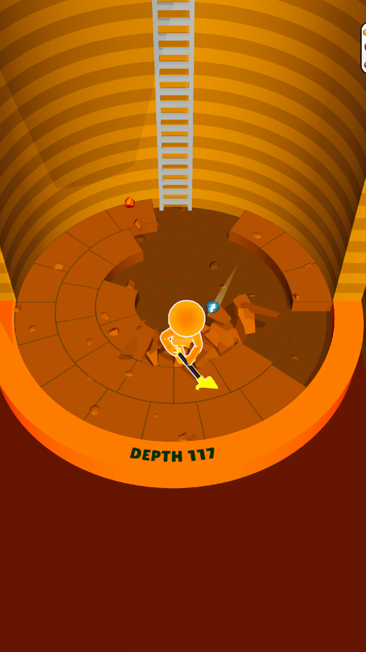 #3. Dig World: Deepest Hole (iOS) 由: Studio Rouleau Inc